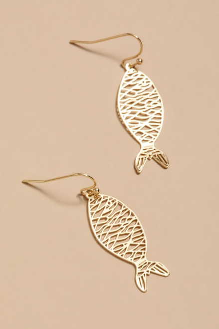 Juliet Filigree Fish Drop Earrings