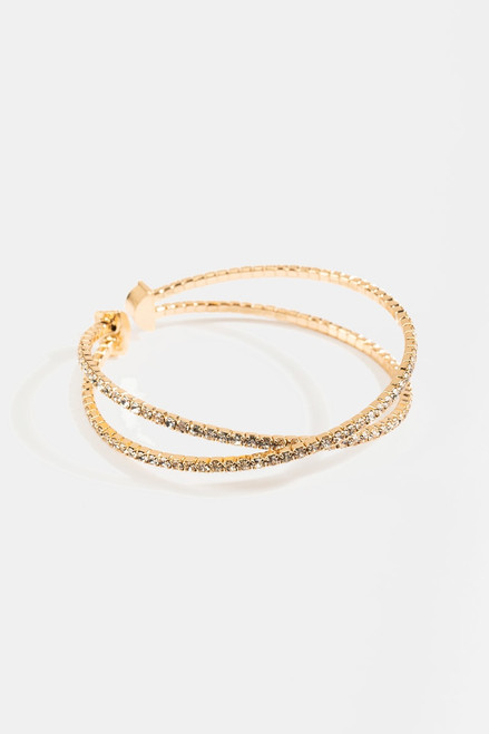 Sonya CZ Cup Chain Cuff