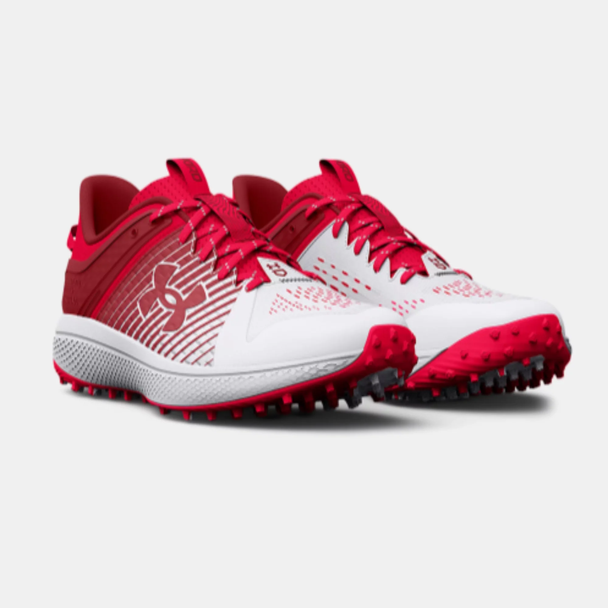 Men's Under Armour Yard Turf Baseball Shoes 'Red White