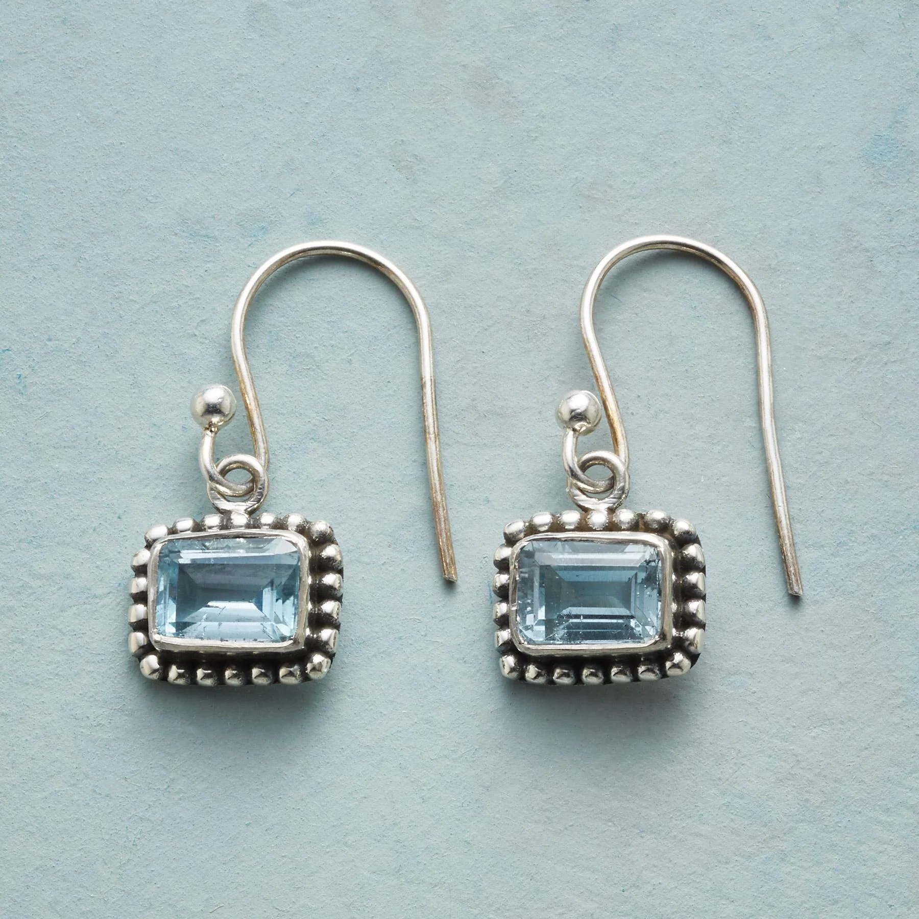 Block Of Blue Earrings