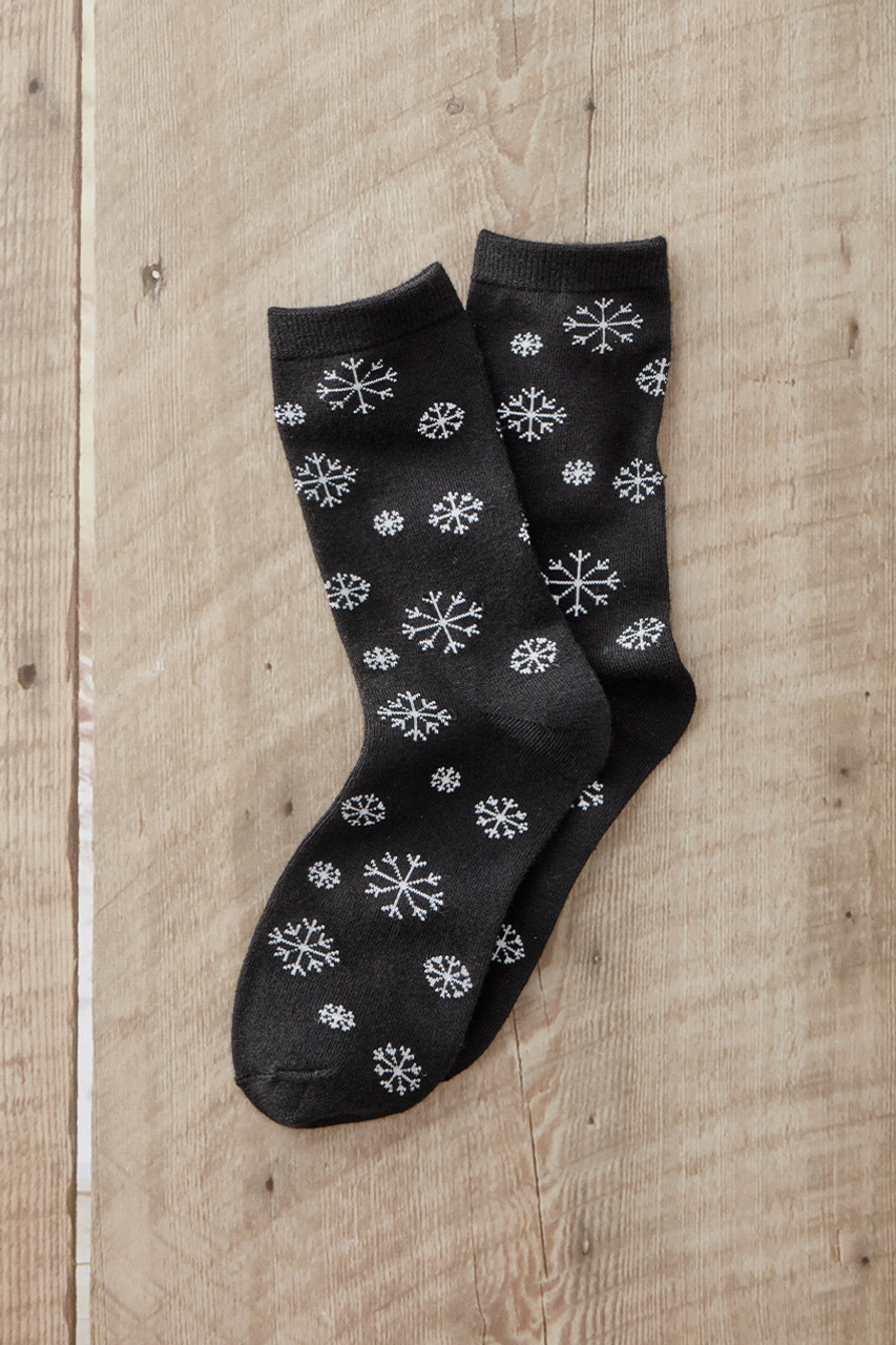 Holiday Motif Crew Socks