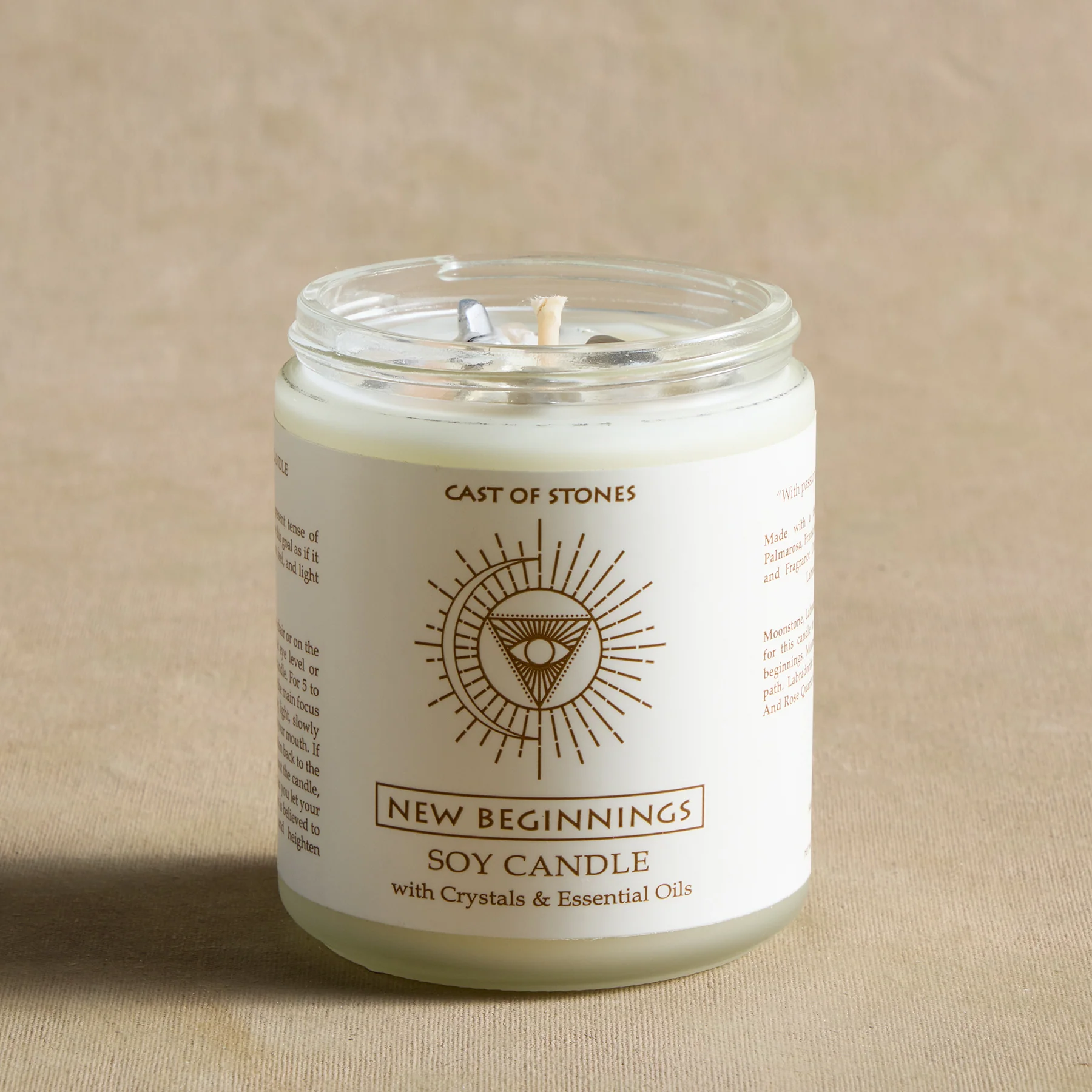 Cast of Stones Crystal Candles