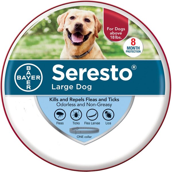 Seresto Flea and Tick Collar for Small, Large Dogs & Cats 8 Month Protection.