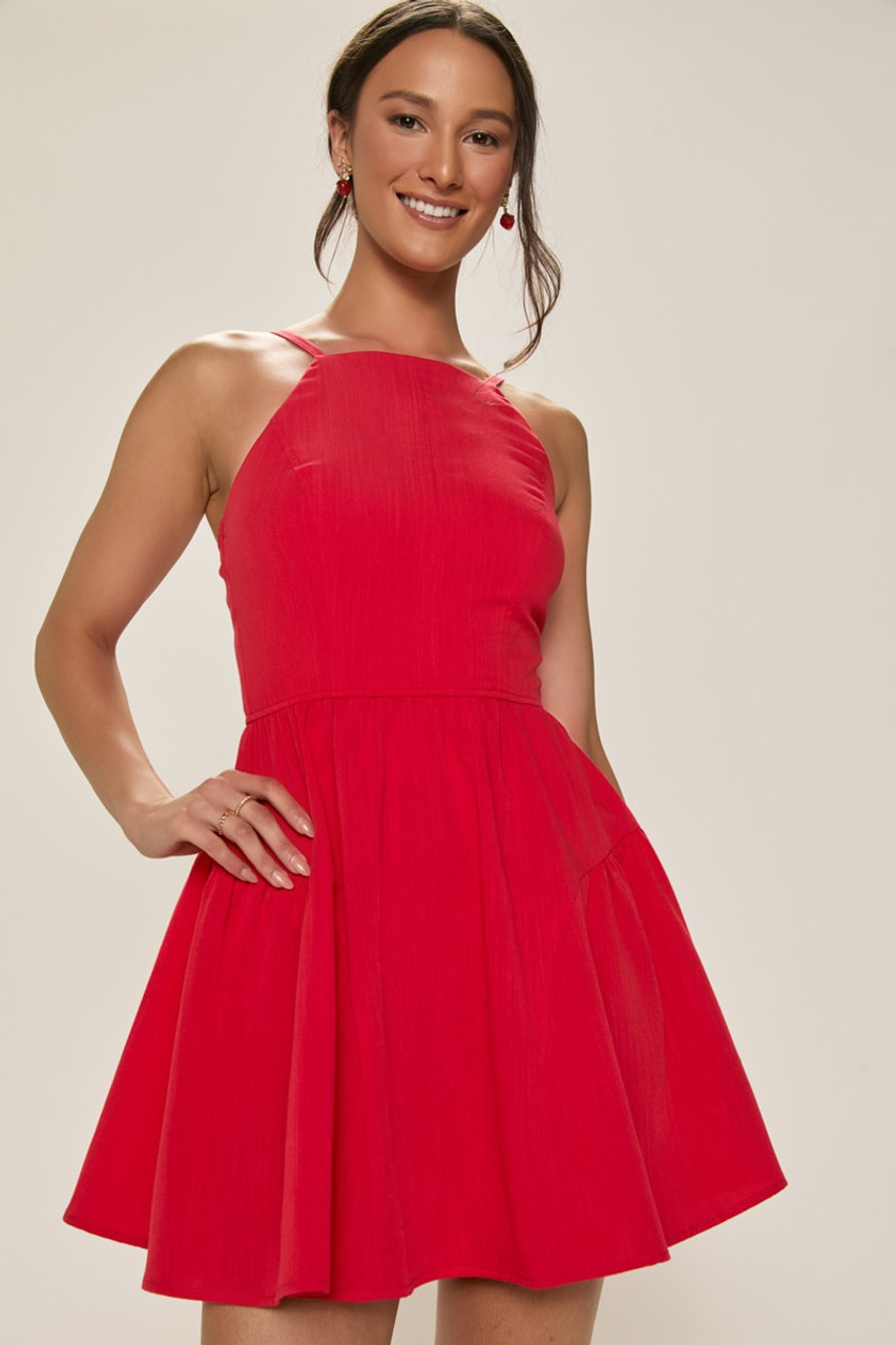 Lorena Halter Mini Dress