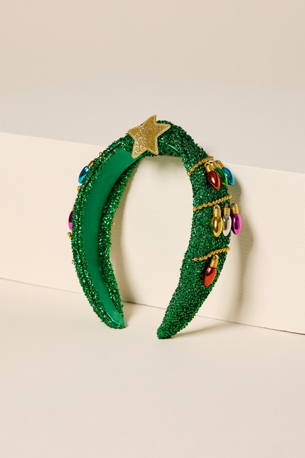 Tinsel Christmas Tree Headband