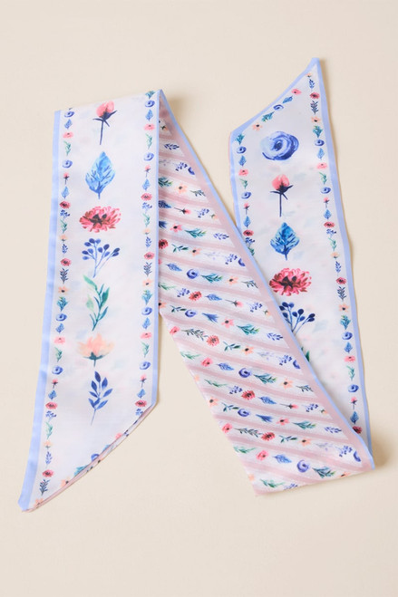 Lacey Floral Thin Hair Scarf