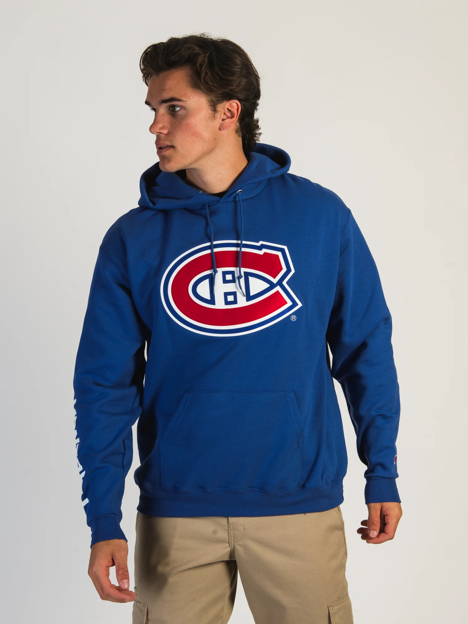 Final inventoryCHAMPION NHL MONTREAL CANADIENS CENTER ICE PULL OVER HOODIE