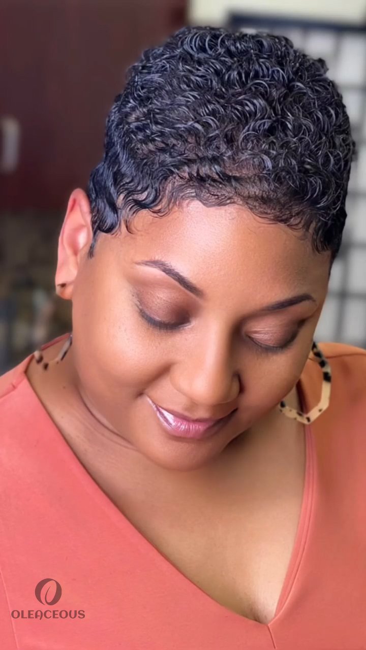 Hot Sale Short Full  Wig Curly Wig