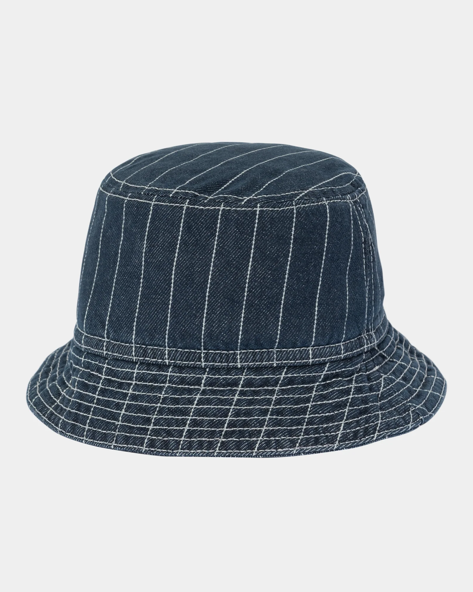 Final inventoryOrlean Stripe Bucket Hat | Blue / White (stone washed)