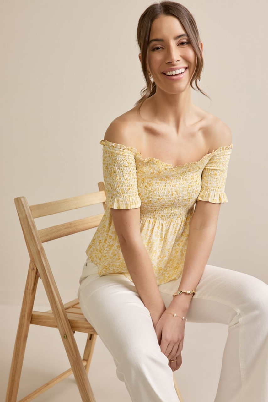 Perdita Smocked Floral Top
