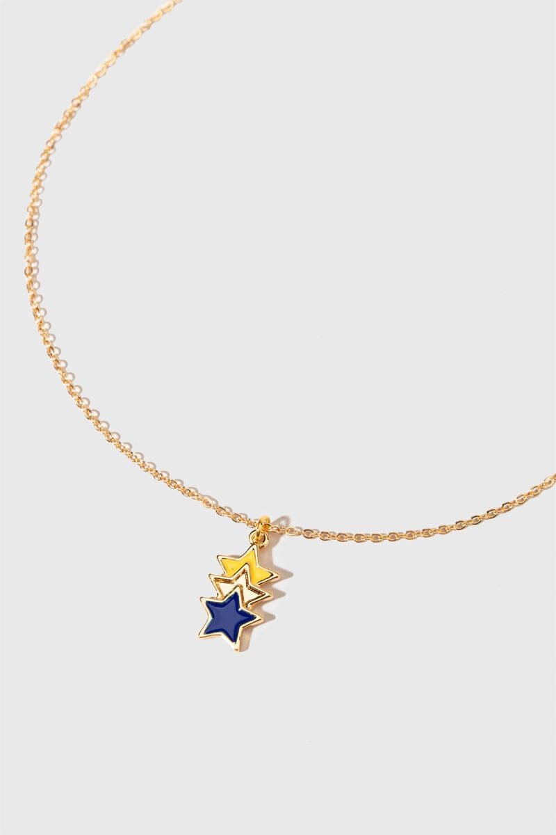 Hello Franki Triple Star Necklace for girls