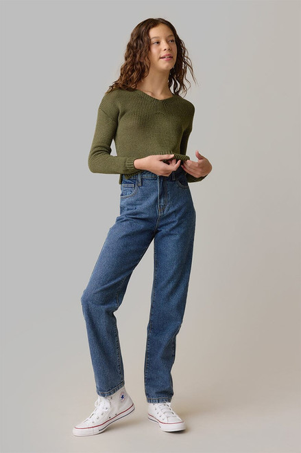 Hello Franki Lace Up Sweater for girls