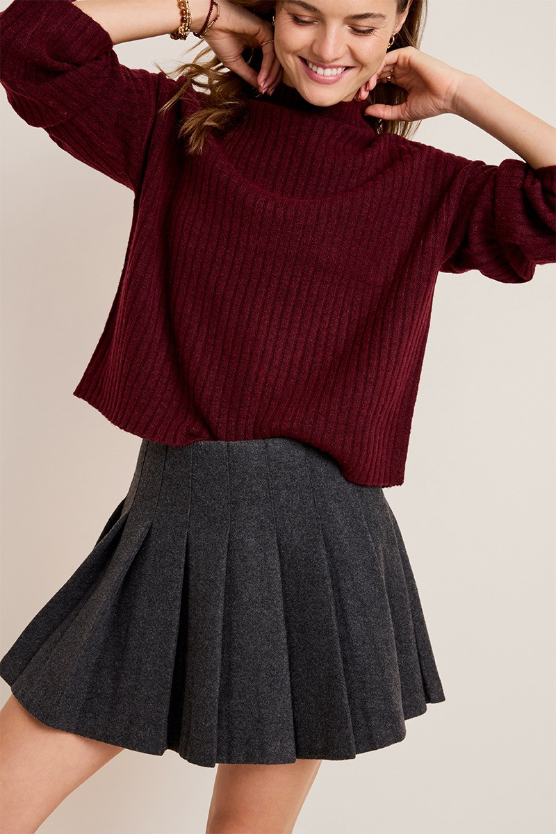 Mary Pleated Mini Skirt