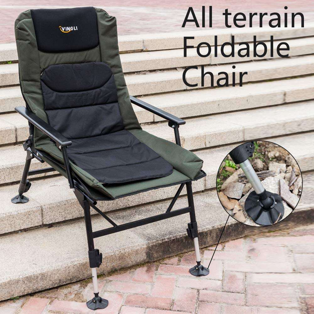 Foldable Adjustable Reclining Fishing Chair