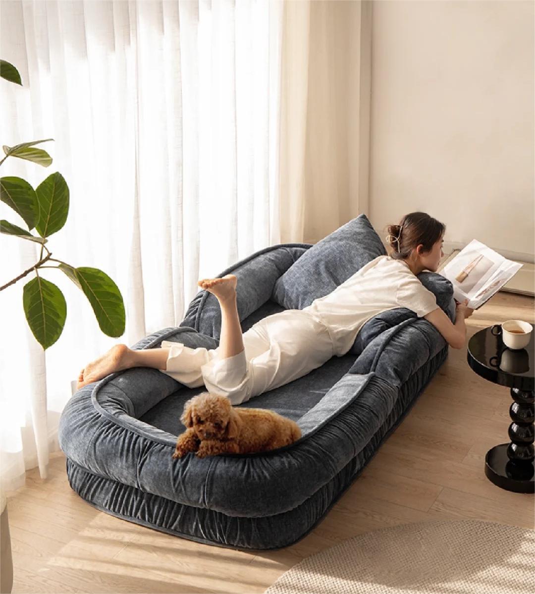 💥BUY 1 GET 1 FREE💝 ☁️Cloudy Couch [ for reclining and pet enjoyment ] Ultimate Comfort Orthopedic Memory Foam Durable and easy-to-clean material