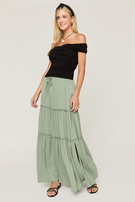 Lilly Ruffle Tiered Maxi Skirt