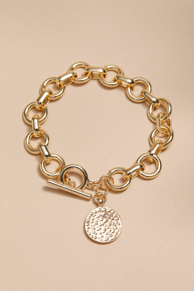 Alana Chunky Hoop Charm Bracelet