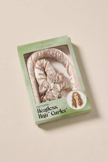 Floral Satin Heatless Hair Curler