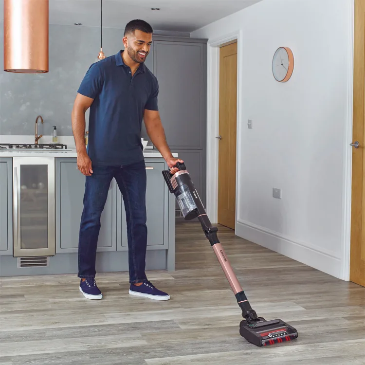 Shark Stratos 0.7L Anti Hair Wrap Plus Cordless Vacuum Cleaner - Charcoal Grey & Rose Gold | IZ400UK