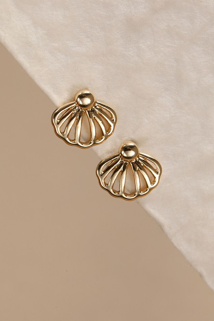 Helen Mini Shell Stud Earrings