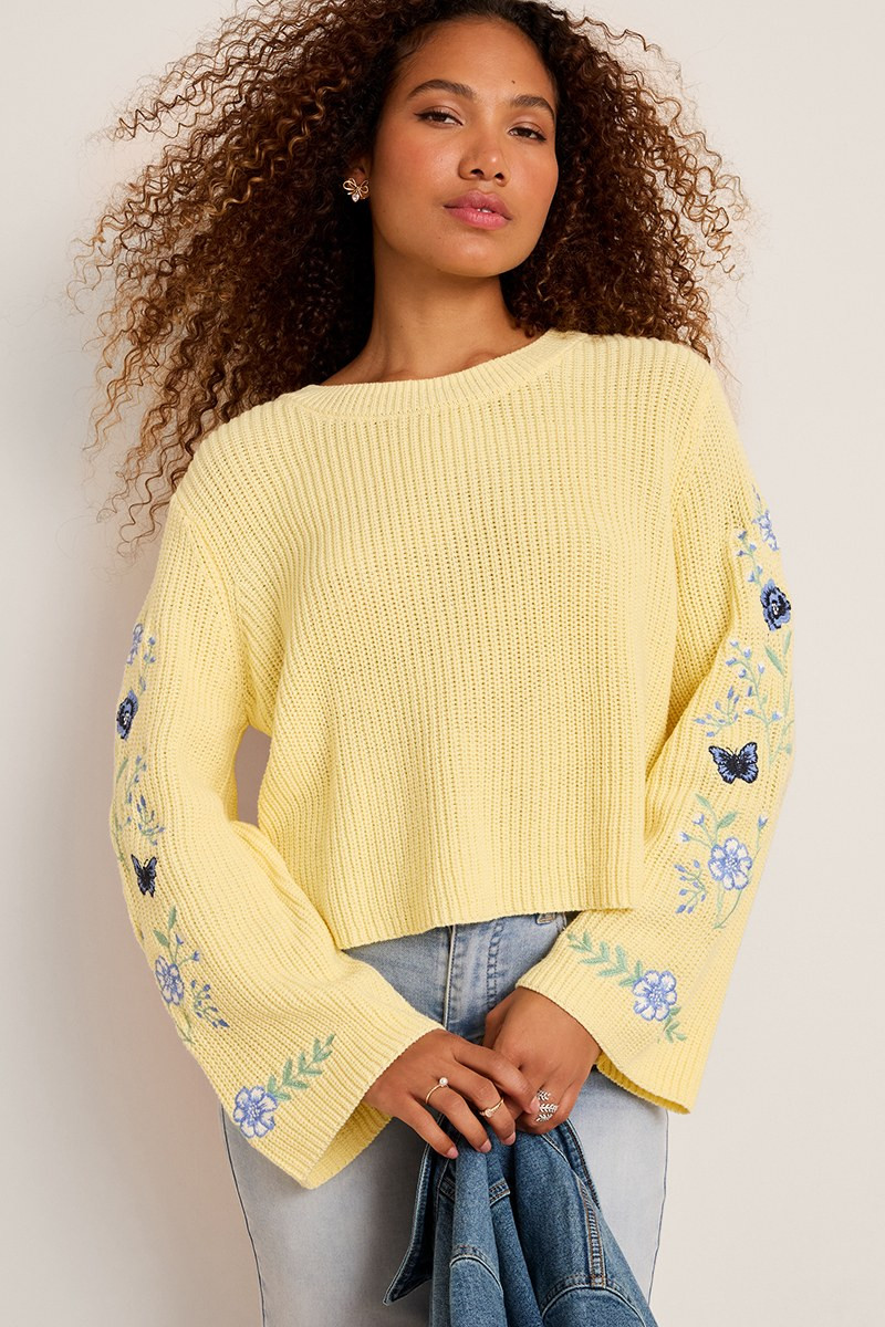 Tammy Floral Embroidered Sweater