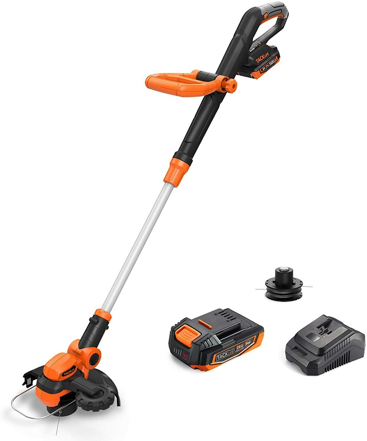 Grass Trimmer, 2-In-1 Trimmer and Edger 20V 10-Inch 8000 RPM