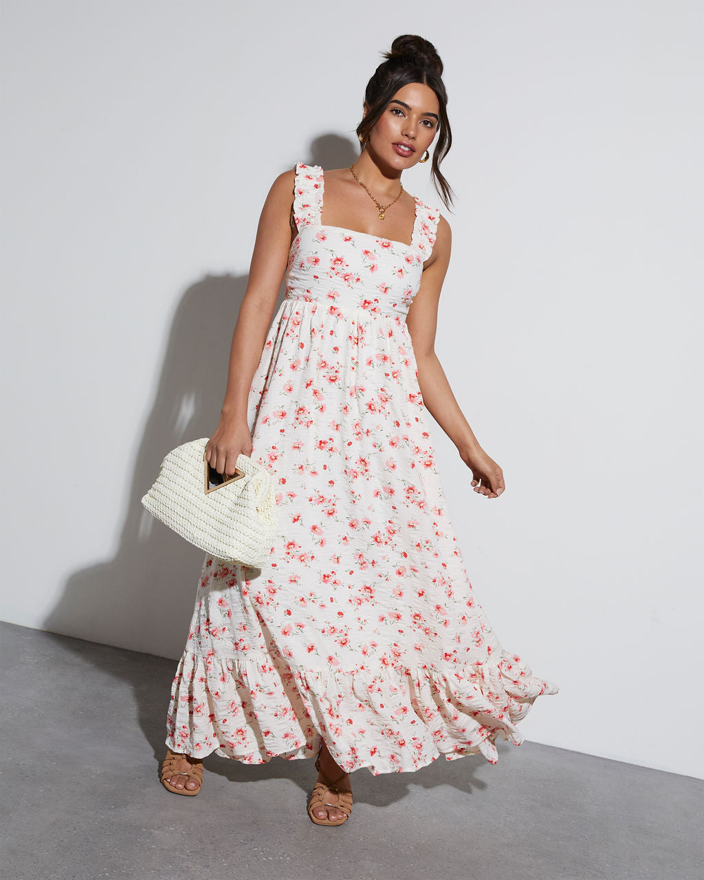 Cottagecore Floral Maxi Dress