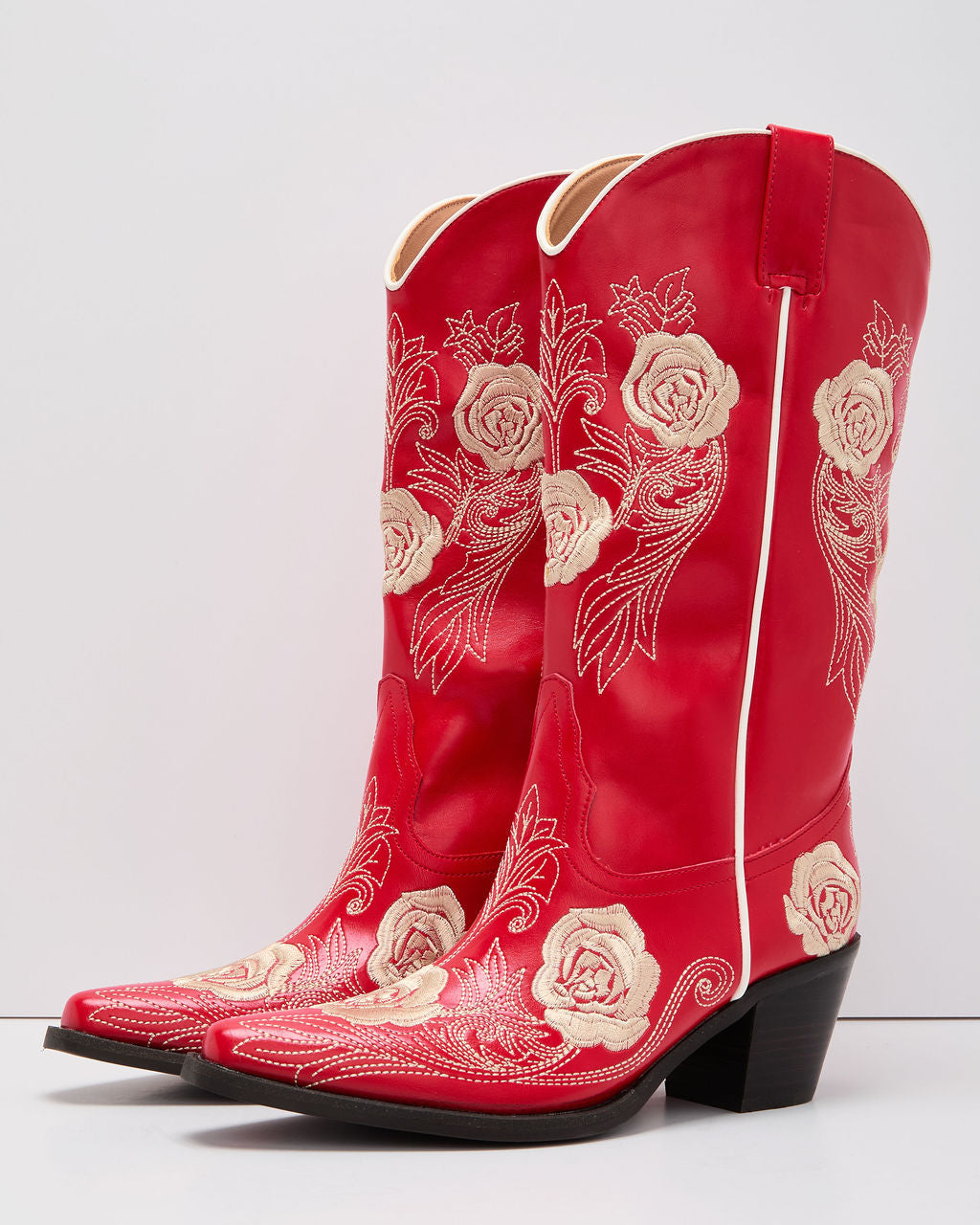 Dusk Rose Embroidered Western Boot