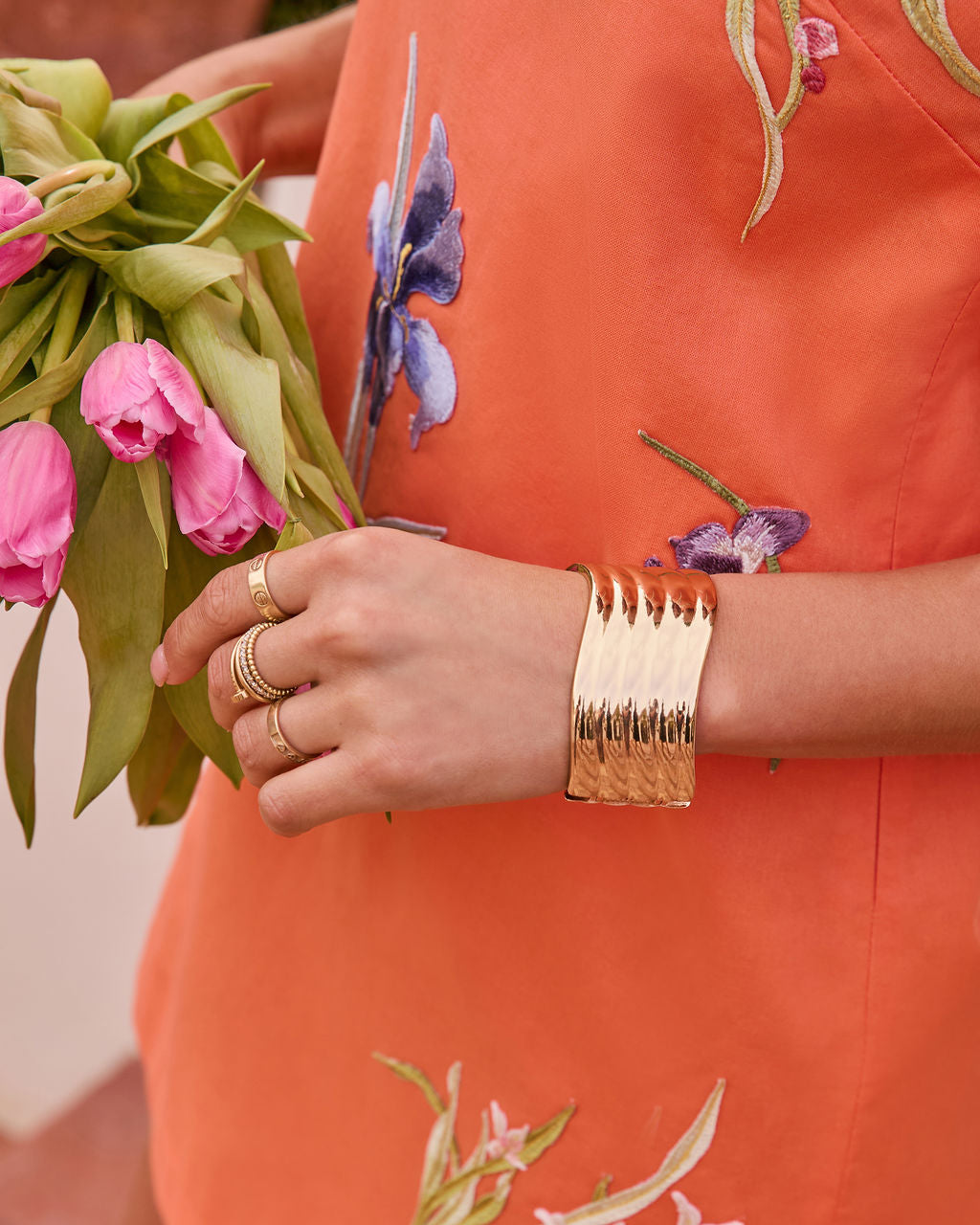 Sun Touched Cuff Bracelet