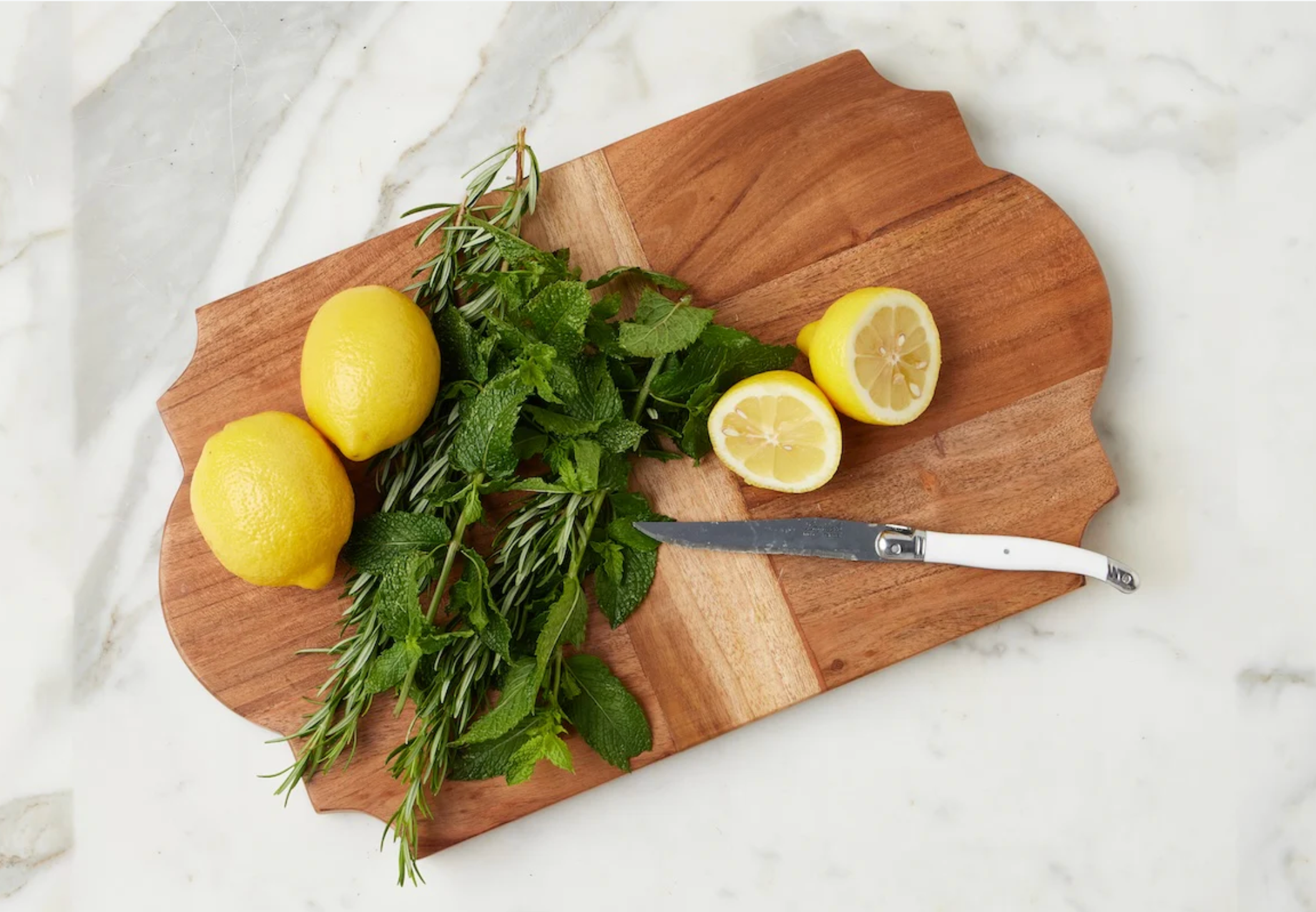 Trefoil Natural Wood Charger & Cutting Board, Set of 2