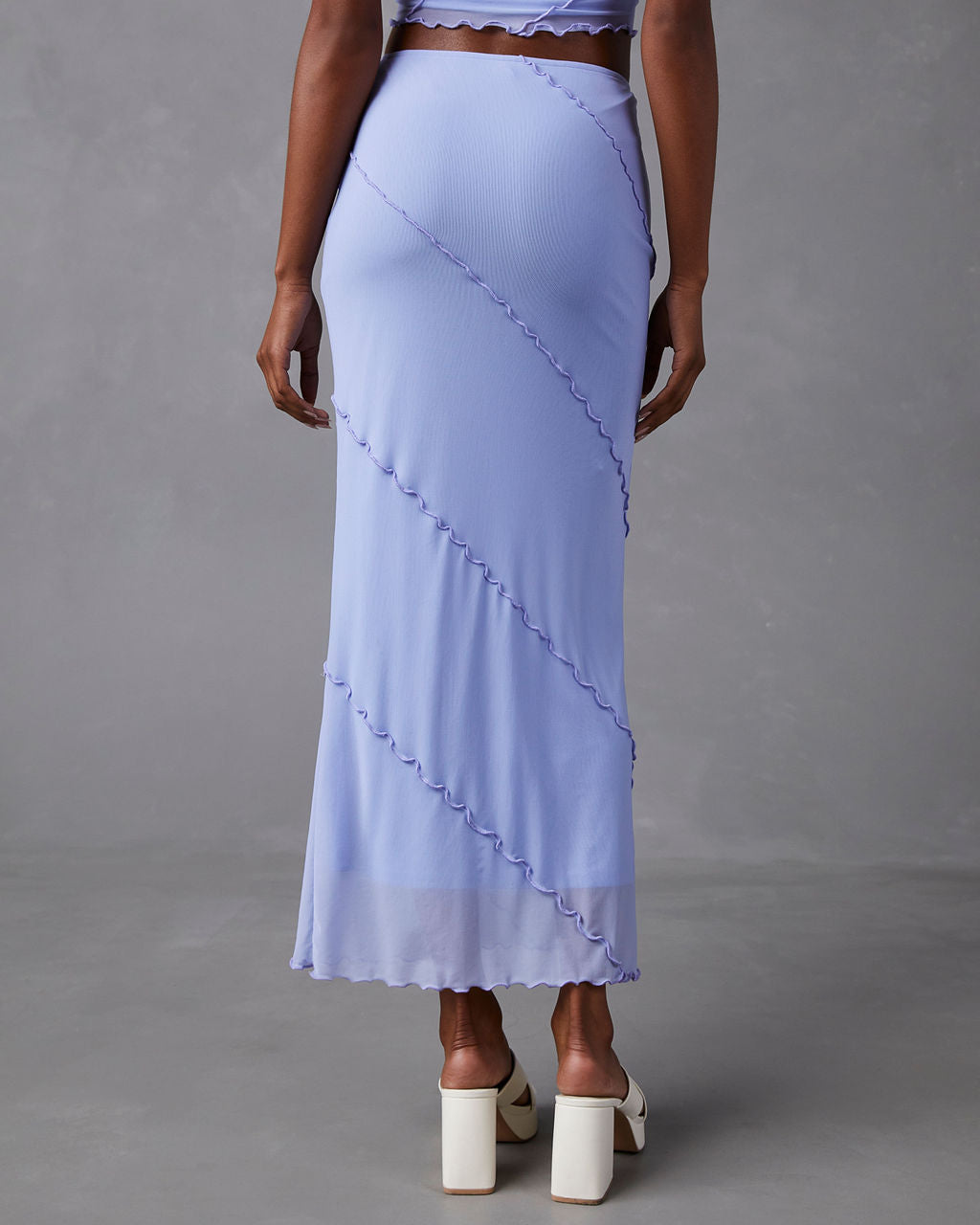 Markella Lettuce Trim Midi Skirt