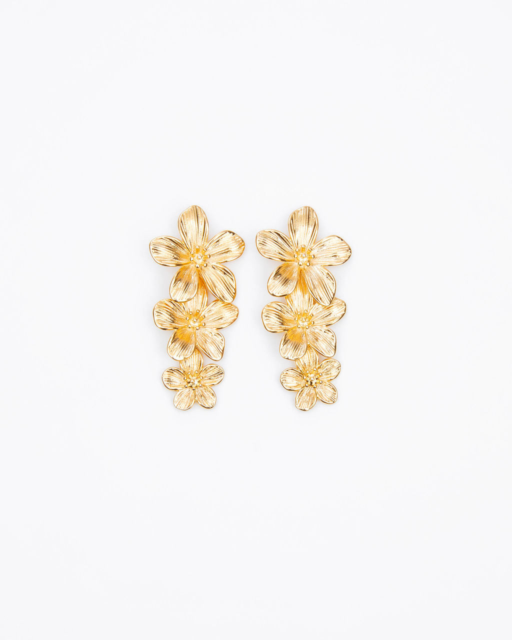 Blooming Orchid Floral Drop Earrings