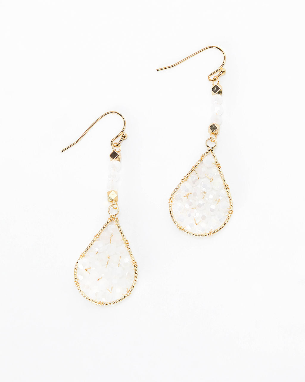 Nylah Dainty Beaded Drop Earrings