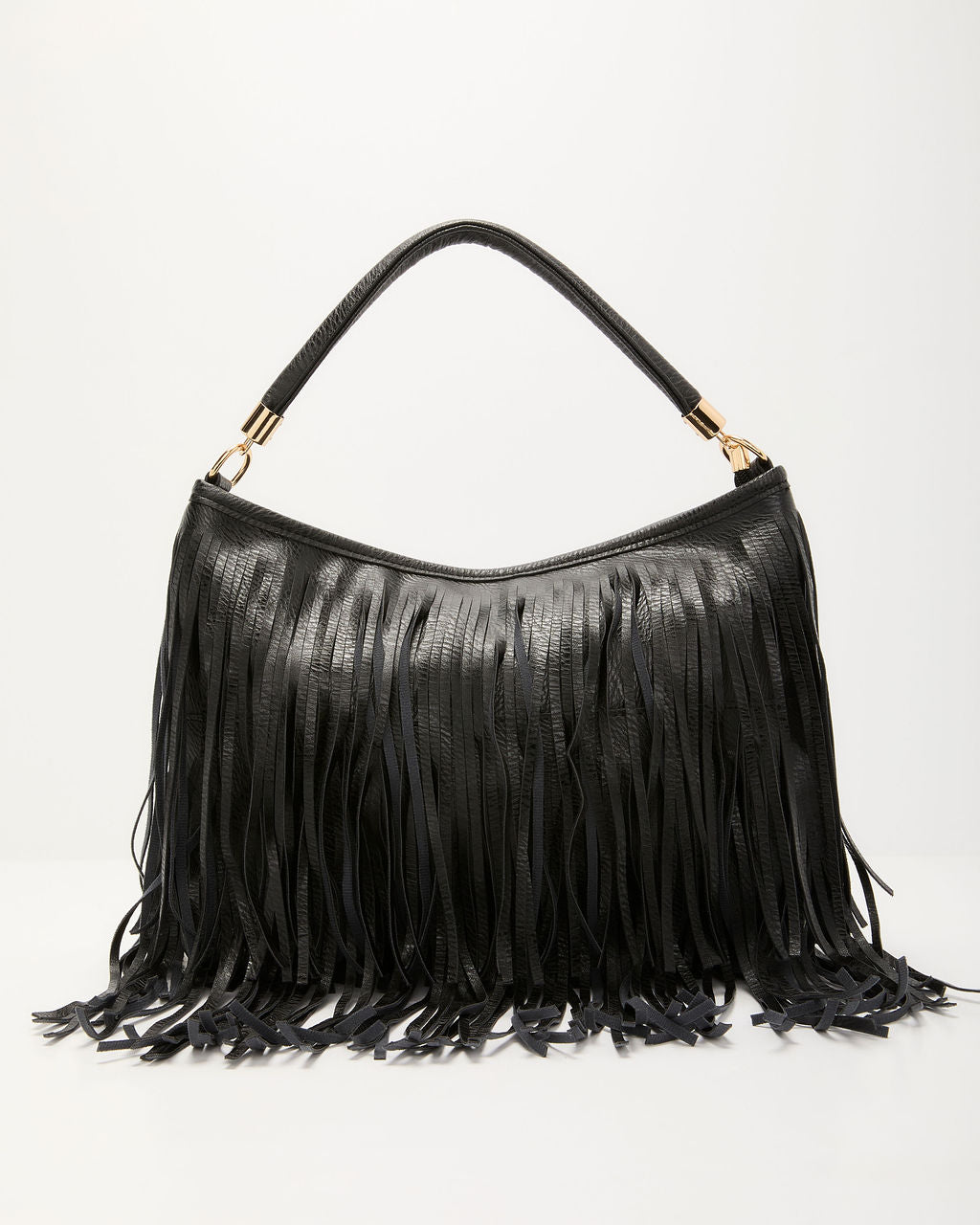 Marna Fringe Faux Leather Bag
