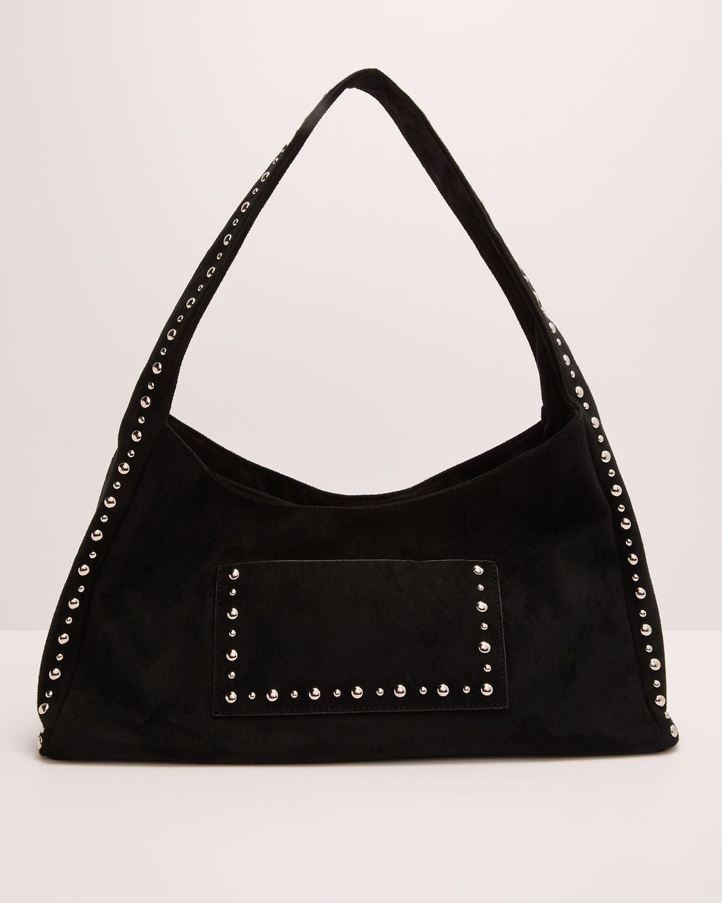 Western Drift Studded Faux Suede Shoulder Bag