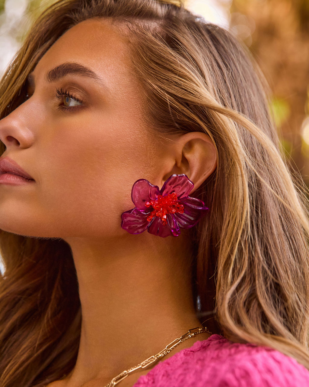 Florena Resin Flower Earrings