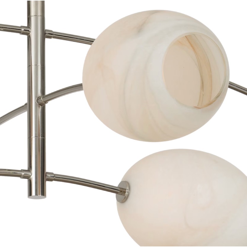 Artemis Chandelier Polished Nickel