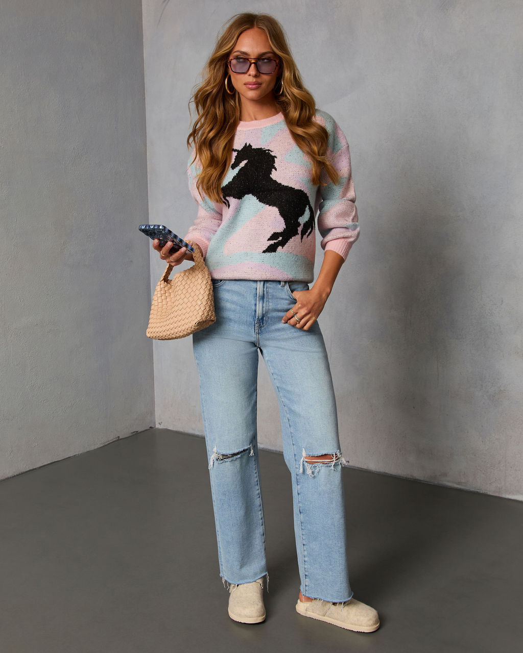 Dream Play Unicorn Graphic Sweater