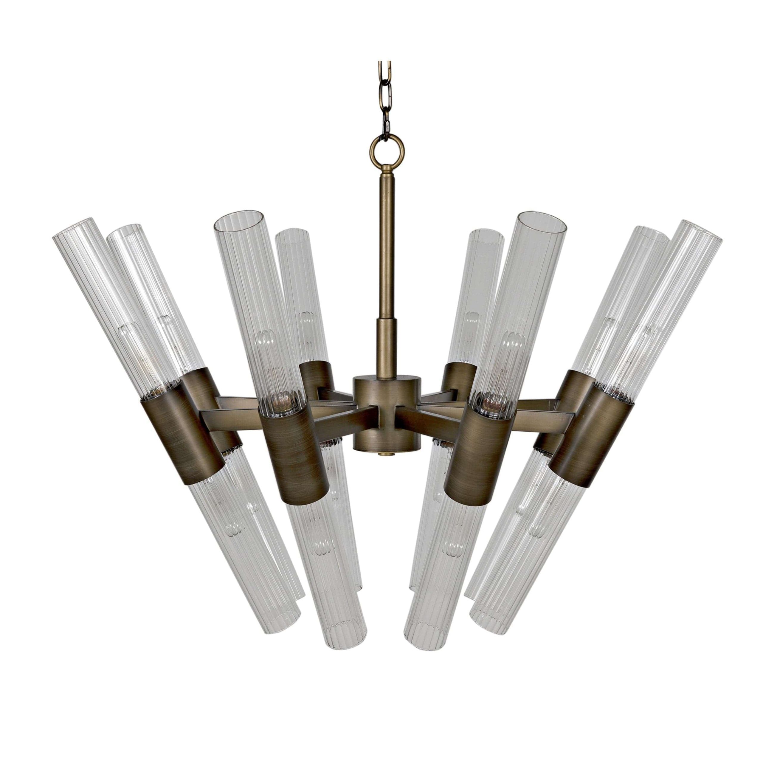 Moira Chandelier Antique Brass Finish