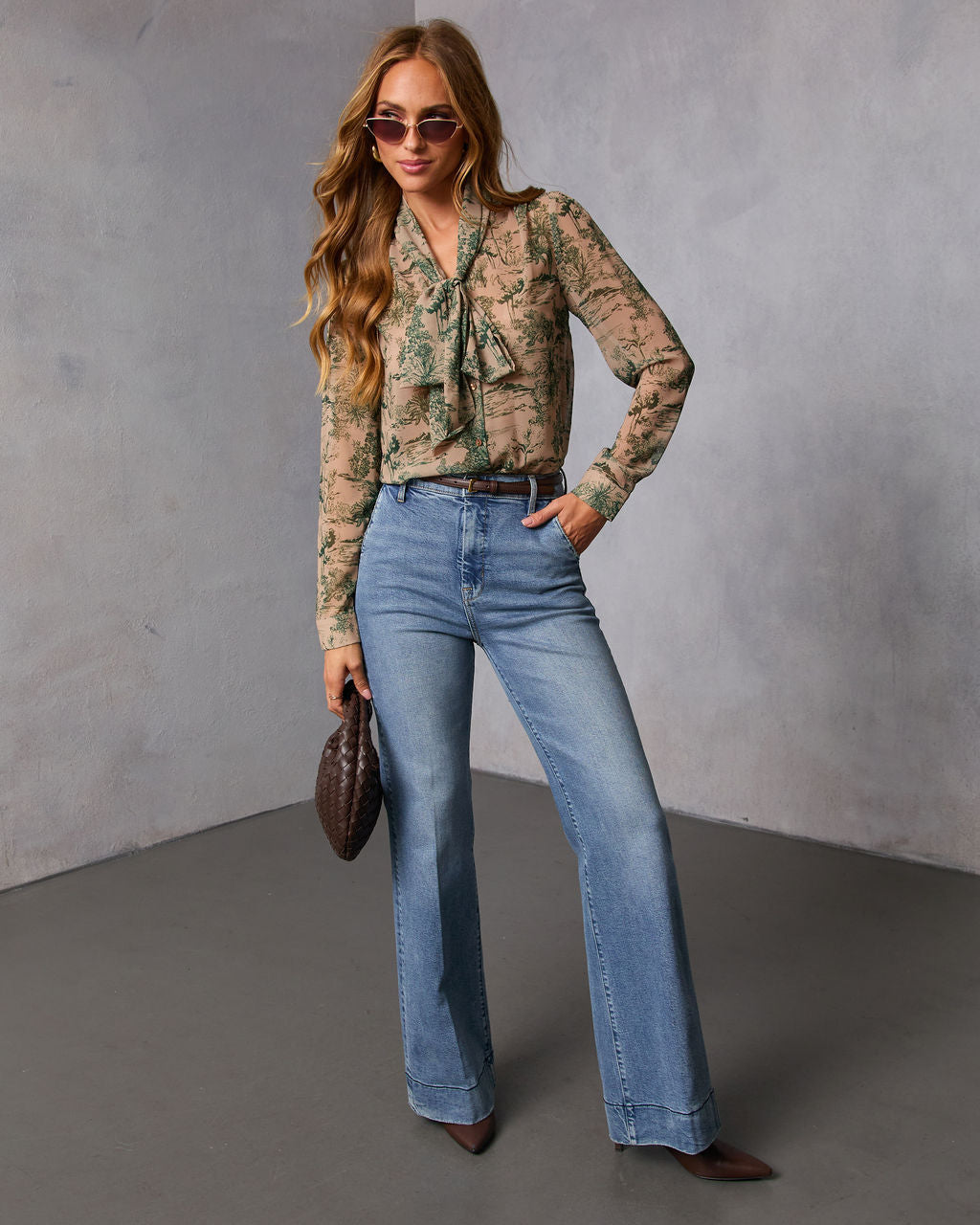 Edenia Abstract Print Blouse