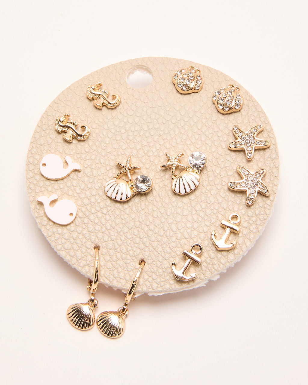 Coastal Edit Seashell Stud Earrings