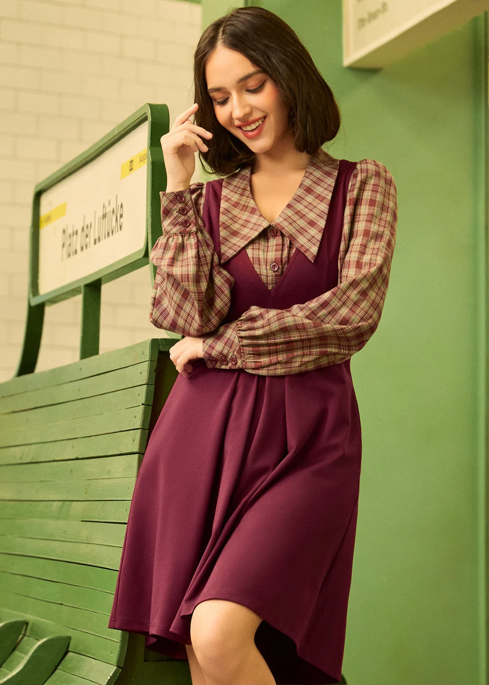 The Campus Cutie Jumper Dress