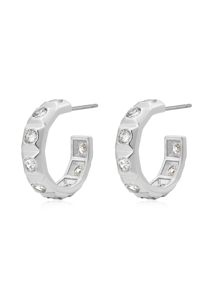 LUV AJ Mini Pyramid Stud Hoops