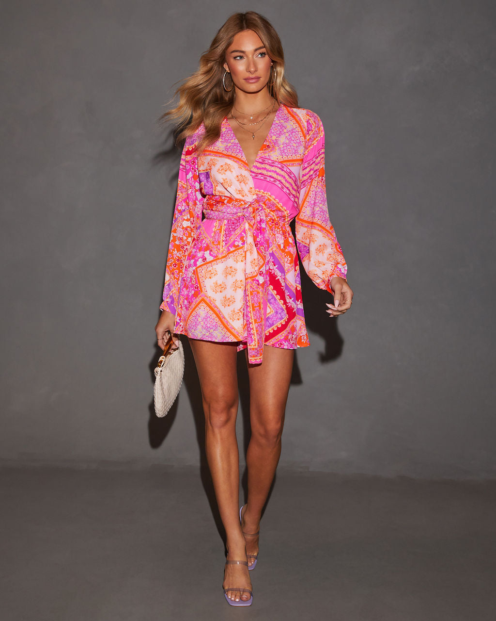 Florentine Printed Fitted Waist Romper