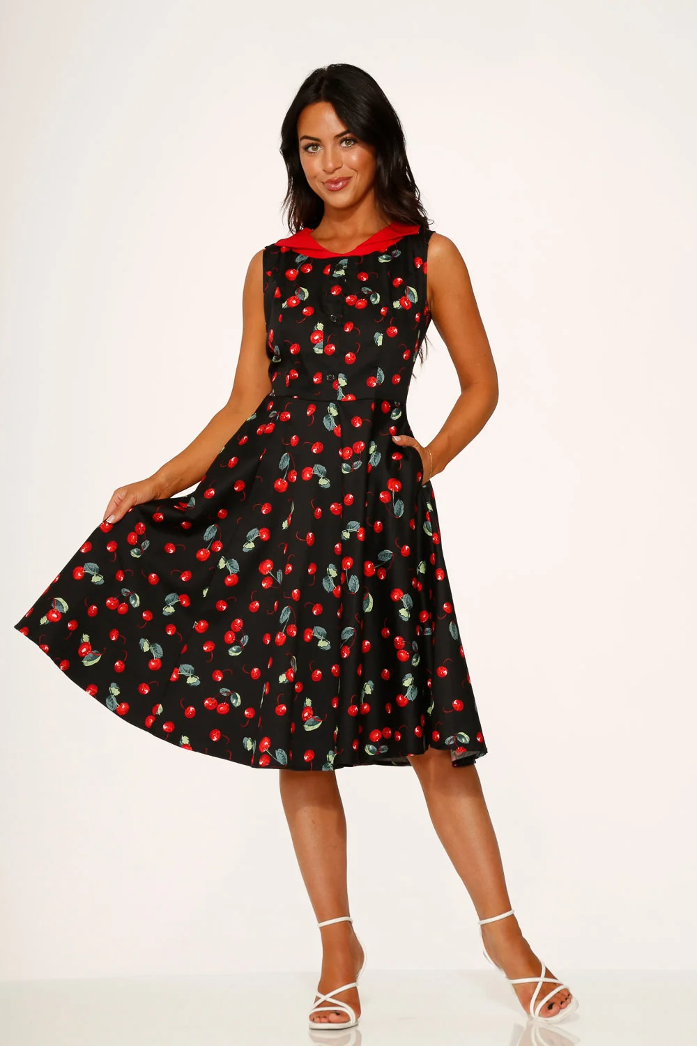 Black Cherry Swing Dress