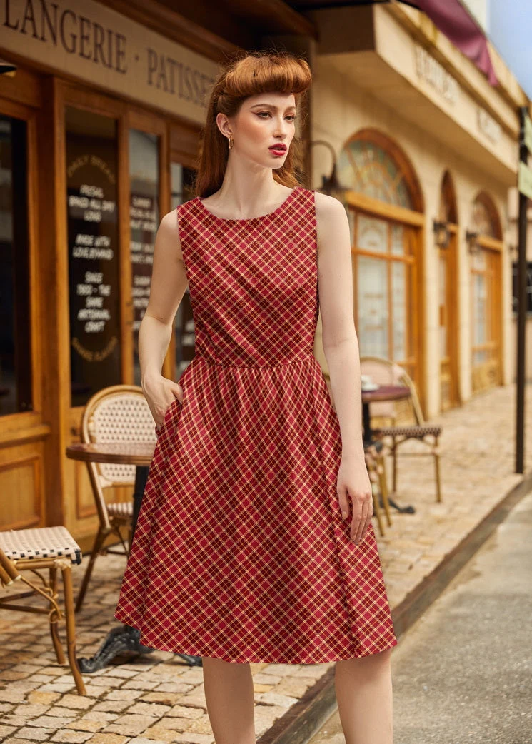 Plaid Vintage Dress