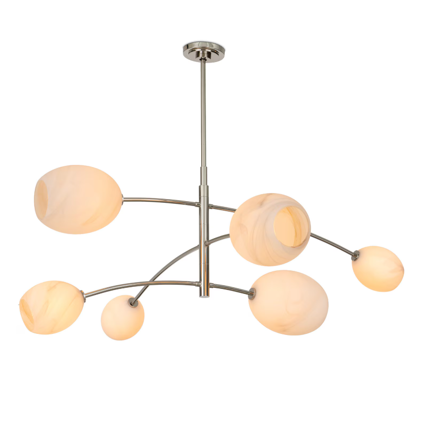 Artemis Chandelier Polished Nickel