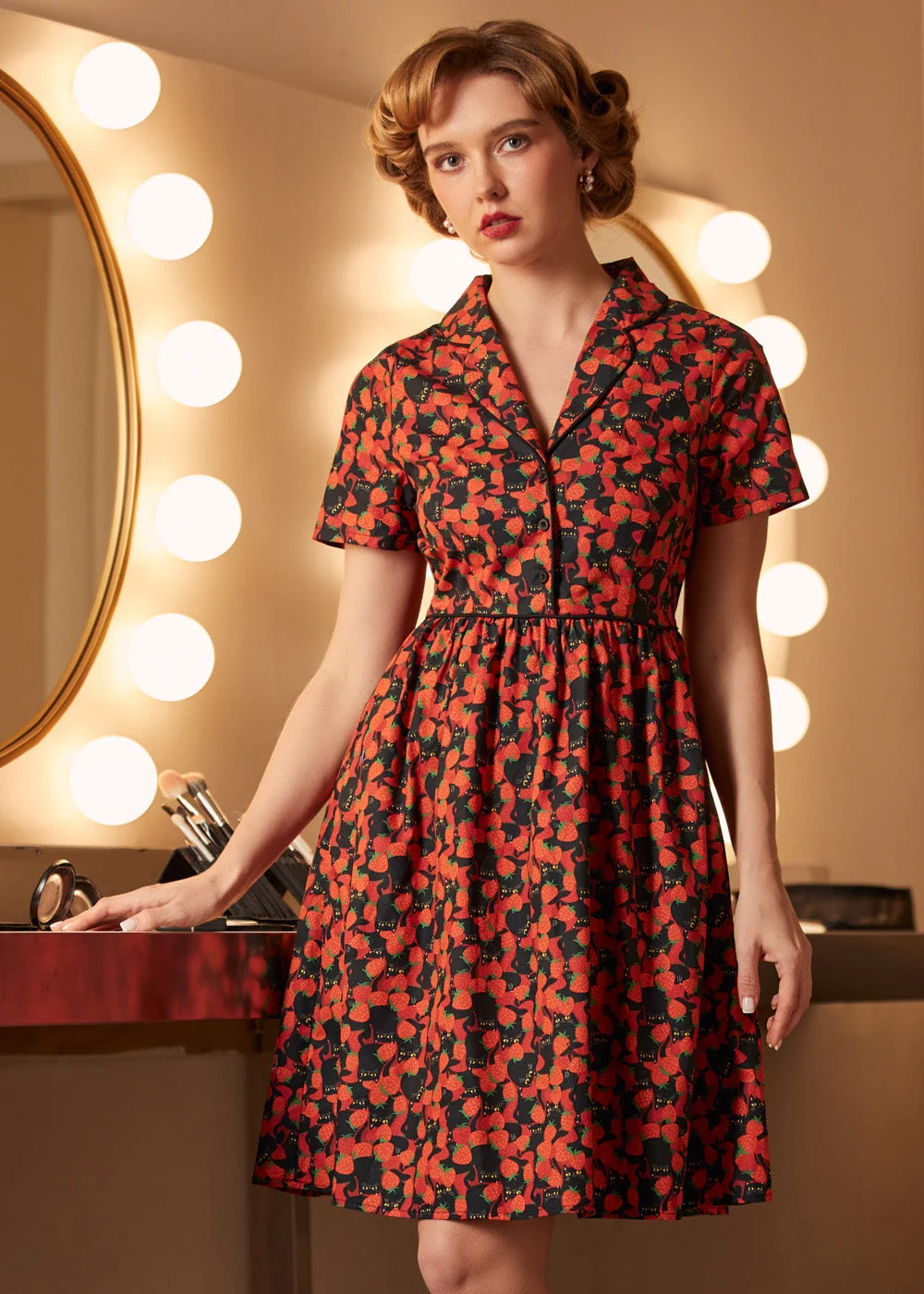 Cause a Little Trouble Fit & Flare Dress
