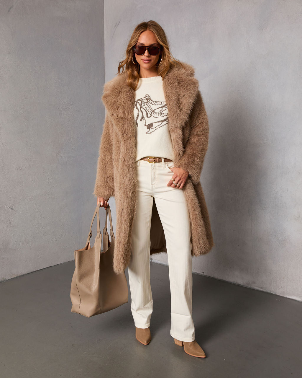 Winter Rink Ice Skate Graphic Sweater