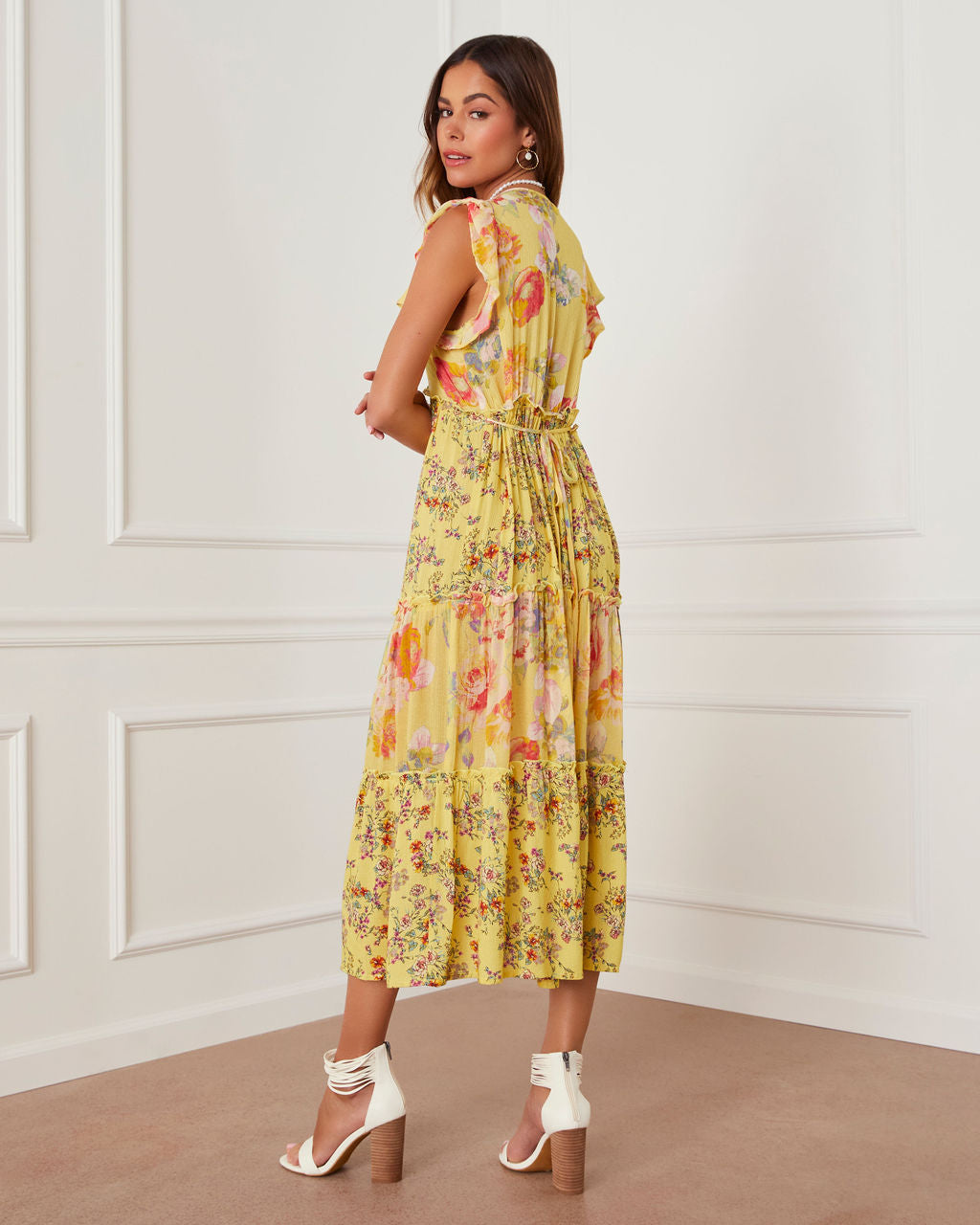 Novalie Boho Tiered Maxi Dress